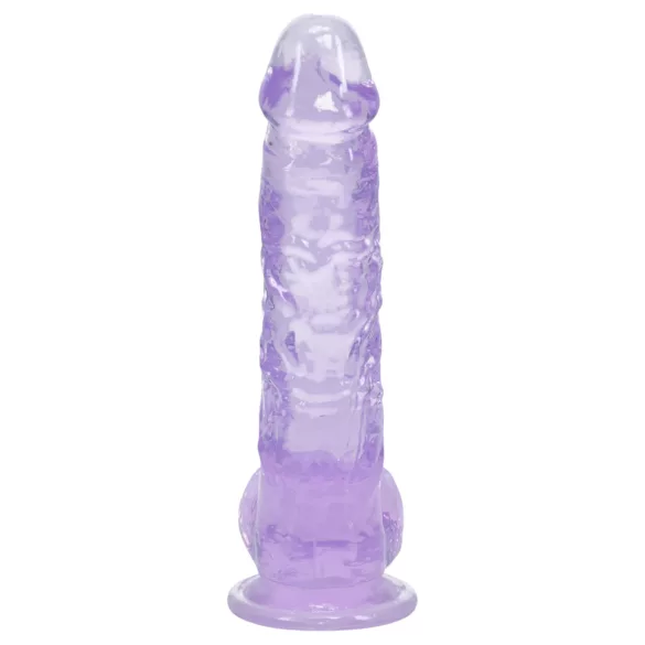 RealRock - realistické dildo s varlaty (fialové) - 12,7 cm