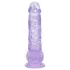 RealRock - realistické dildo s varlaty (fialové) - 12,7 cm