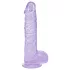 RealRock - realistické dildo s varlaty (fialové) - 12,7 cm