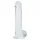 RealRock - realistické dildo s varlaty (průhledné) - 12,7 cm