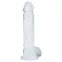 RealRock - realistické dildo s varlaty (průhledné) - 12,7 cm