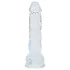 RealRock - realistické dildo s varlaty (průhledné) - 12,7 cm