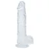 RealRock - realistické dildo s varlaty (průhledné) - 12,7 cm