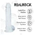 RealRock - realistické dildo s varlaty (průhledné) - 12,7 cm