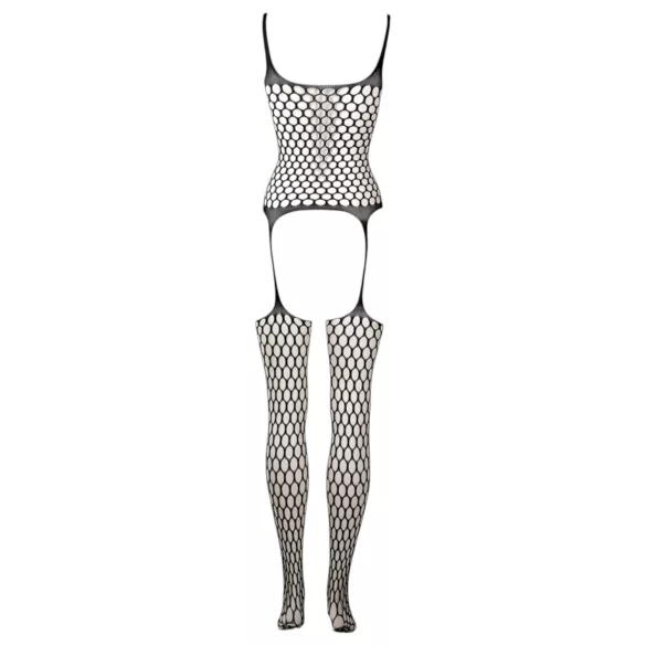 Le Désir - síťovaný set s puntíky - černý - S-XL