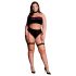 Le Désir Plus Size - 3dílná sada spodního prádla - černá (XL-4XL)