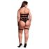 Le Désir Plus Size - 3dílná sada spodního prádla - černá (XL-4XL)