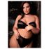 Le Désir Plus Size - 3dílná sada spodního prádla - černá (XL-4XL)