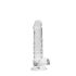 REALROCK - průhledné realistické dildo - průhledné (17 cm)
