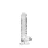 RealRock - realistické dildo - průhledné - 17 cm