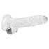 RealRock - realistické dildo - průhledné - 17 cm