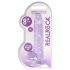 REALROCK - průhledné realistické dildo - fialové (19 cm)