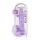 RealRock - realistické dildo - průhledné - fialové - 22 cm