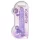 RealRock - realistické dildo - průhledné - fialové - 22 cm