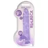 RealRock - realistické dildo - průhledné - fialové - 22 cm