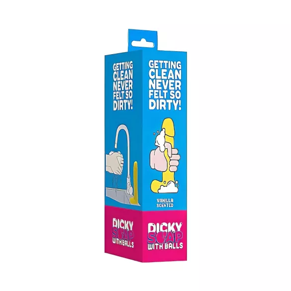 S-Line - Dicky - mýdlo ve tvaru penisu s varlaty - vanilka (210 g)