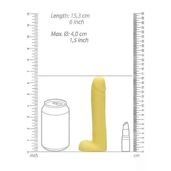 S-Line - Dicky - mýdlo ve tvaru penisu s varlaty - vanilka (210 g)