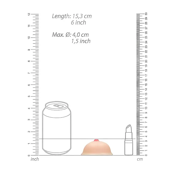 Titty - mýdlo prsa - přírodní - 95 g