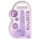 REALROCK - průhledné realistické dildo - fialové (15 cm)