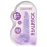 REALROCK - průhledné realistické dildo - fialové (15 cm)