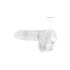 REALROCK - průsvitné realistické dildo - čiré (15 cm)