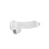 REALROCK - průsvitné realistické dildo - čiré (15 cm)