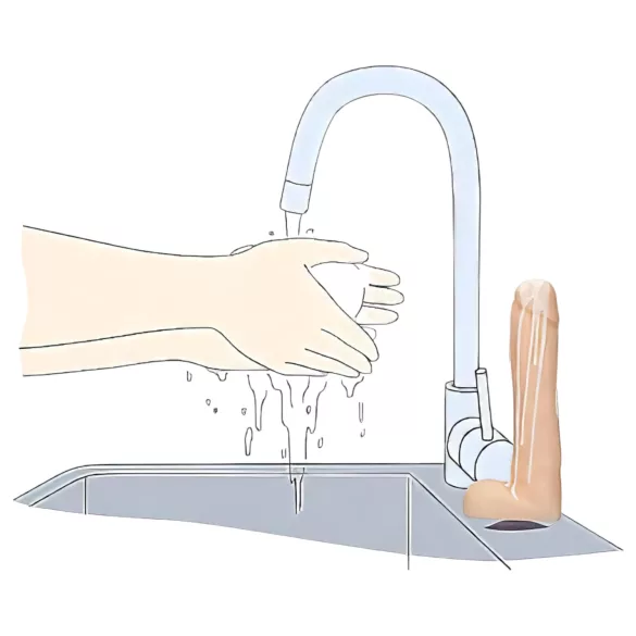 Dicky Cum - mýdlo ve tvaru penisu s varlaty - přírodní 250g