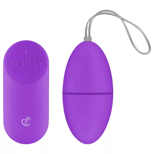 Easytoys - vibrační vajíčko s dálkovým ovládáním - 7 režimů - fialové