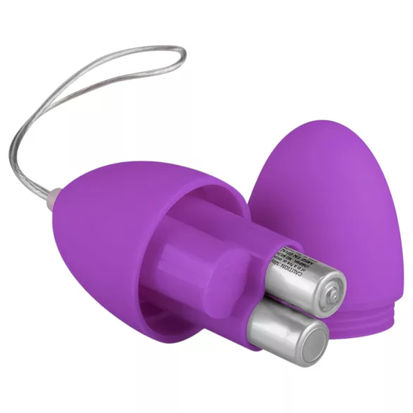 Easytoys - vibrační vajíčko s dálkovým ovládáním - 7 režimů - fialové