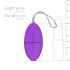 Easytoys - Rádiově řízené vibrační vajíčko s 7 rytmy (fialové)