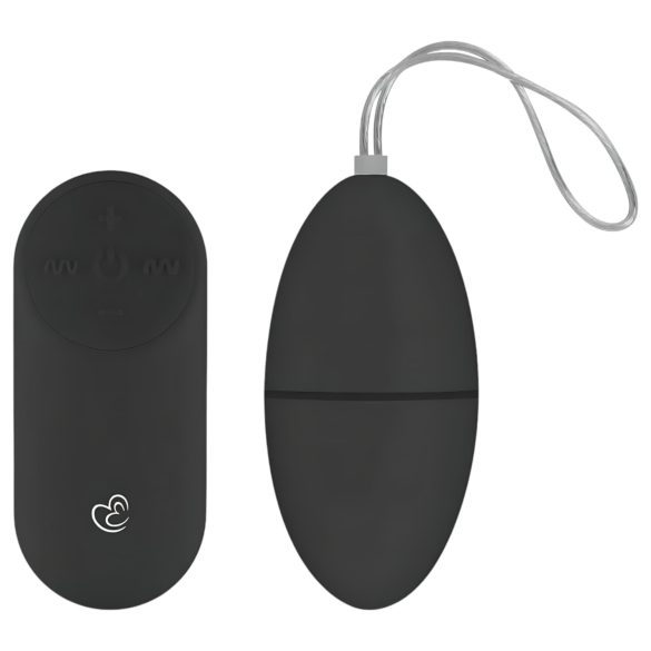 Easytoys - Vajíčko na dálkové ovládání se 7 rytmy vibrací (černé)