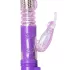 Easytoys - rotační a přirážecí vibrátor motýl - fialový