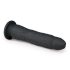 Easytoys - přísavkový 100% silikonový dildo (21 cm) - černý