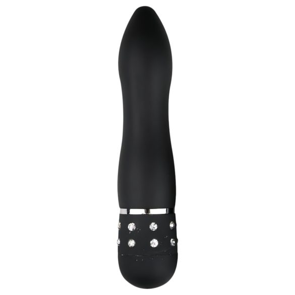 Easytoys Diamond Curved - mini tyčový vibrátor (černý)