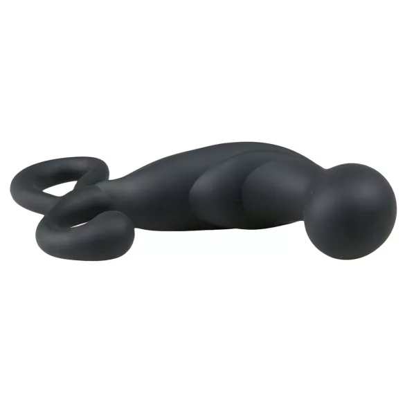 EasyToys - masážní vibrátor na prostatu - černý silikon