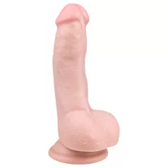   Easytoys - realistické dildo s varlaty a přísavkou 15 cm - tělová
