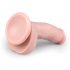Easytoys - přísavkový dildo s varlaty (15 cm) - přírodní