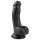 Easytoys - černé dildo s přísavkou a varlaty (15 cm)