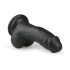 Easytoys - černé dildo s přísavkou a varlaty (15 cm)