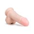 Easytoys - dildo s přísavkou a varlaty (17,5 cm) - přírodní