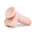 Easytoys - dildo s přísavkou a varlaty (17,5 cm) - přírodní