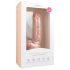 Easytoys - dildo s přísavkou a varlaty (22,5 cm) - přírodní