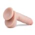 Easytoys - dildo s přísavkou a varlaty (22,5 cm) - přírodní