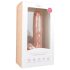 Easytoys - přísavkový realistický velký dildo s varlaty (26,5cm) - přírodní