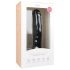 Easytoys - přísavkový, varlatý velký dildo (26,5 cm) - černý