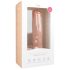 Easytoys - přísavkový, velký dildo s varlaty (29,5 cm) - přírodní
