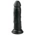 Easytoys - realistické dildo s přísavkou (15,5 cm) - černé