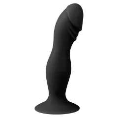 Easytoys - dildo s žaludem a přísavkou - černé