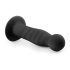 Easytoys Ribbed - anální dildo s přísavkou (14 cm) - černé