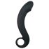 EasyToys Zahnuté Dildo - silikonové anální dildo (černé)
